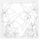 Dessins foulard - 90 x 90 cm