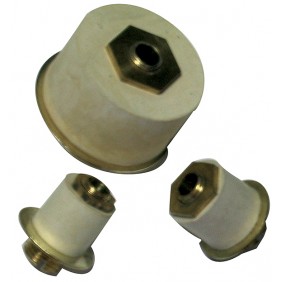 Expandable rubber fitting