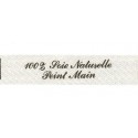 Sew-on label - 100% Soie Naturelle Peint Main