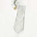 Cravate montée - Pongé 9 pré-roulotté - 142x9,5cm