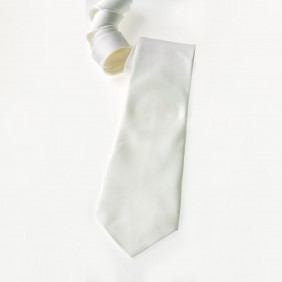 Cravate montée - Twill 10 pré-roulotté - 142x9,5cm