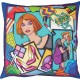 Housse de coussin en soie - pongé 10 - 40x 40 cm 