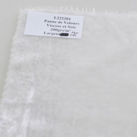 Velours Soie et viscose