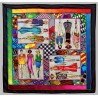 Carré de soie - Pongé 9 - 90 x 90 cm