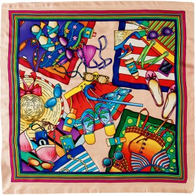 Carré de soie - Pongé 9 - 90 x 90 cm