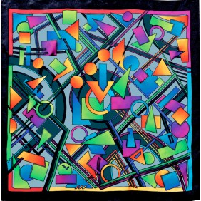 Carré de soie - Pongé 9 - 90 x 90 cm