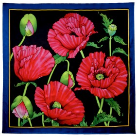 Carré de soie - Pongé 9 - 90 x 90 cm