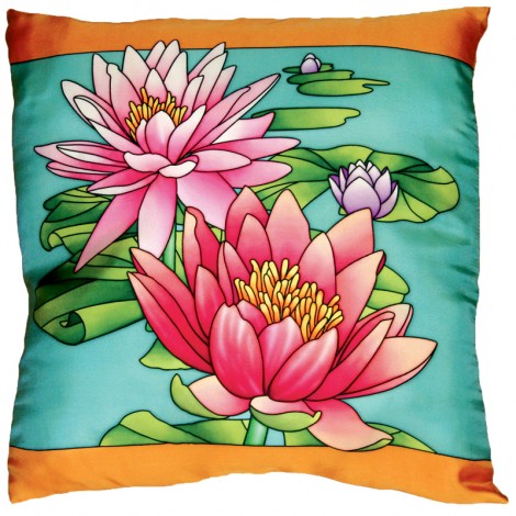 Housse de coussin en soie - pongé 10 - 40x 40 cm 