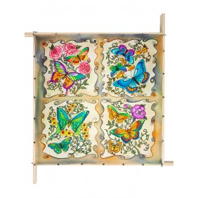 Pré-sertis IDEENGUTTA - Pongé 9 - 90x90cm