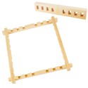 Adjustable wooden slotted frames